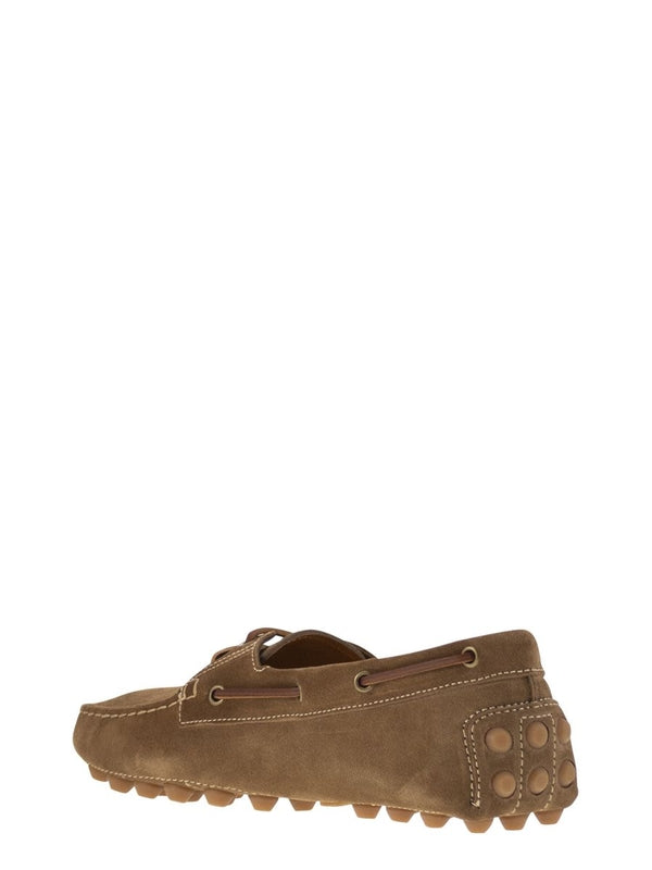 Gommino Bubble Suede Boat Shoes