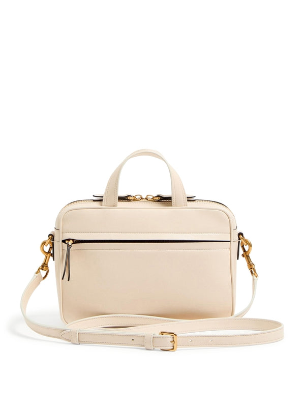 Viva Superstar V Logo Leather Tote Bag