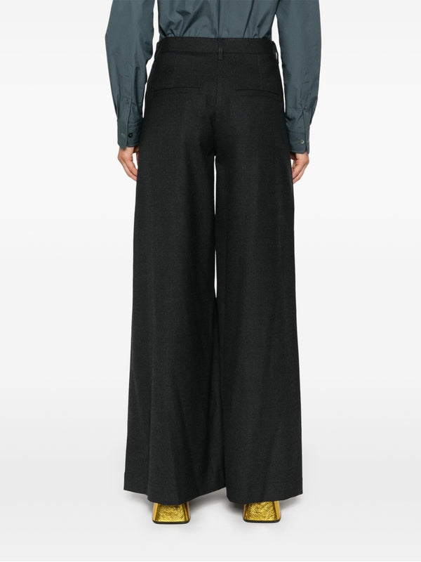 Super Wide Wool Blend Pants