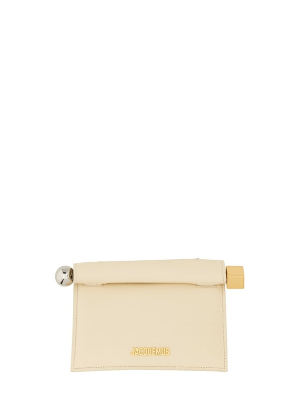 Rond Carre Logo Leather Shoulder Bag
