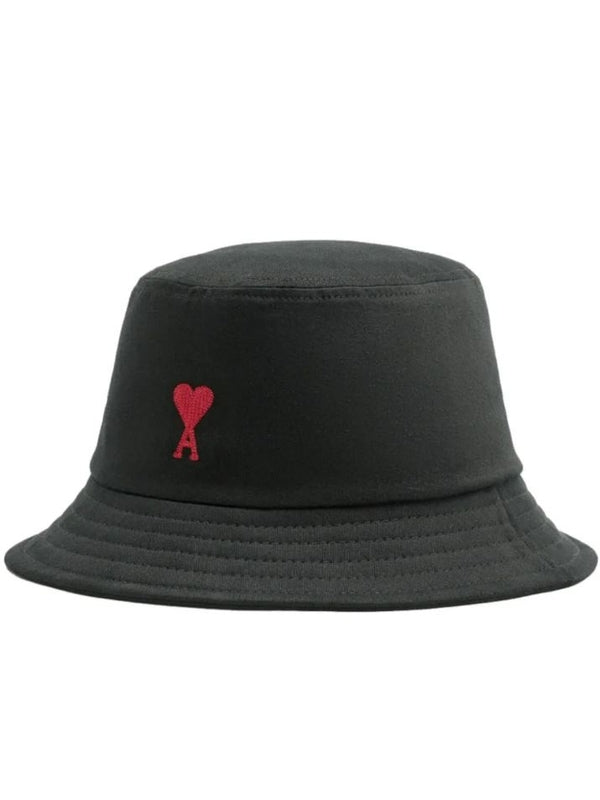 Logo Embroidered Cotton Bucket Hat