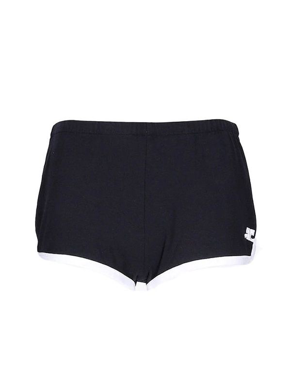 ロゴパッチラインディテールバンドショーツ