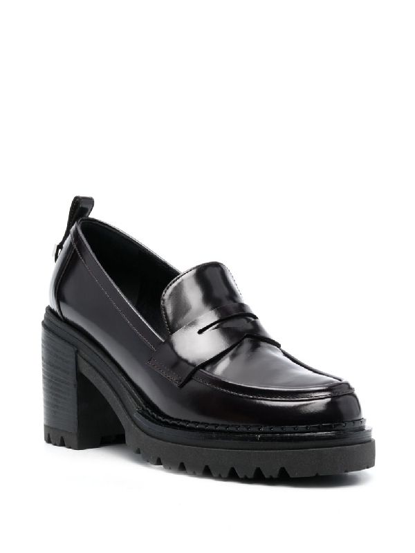 Joan Leather Loafer Pumps