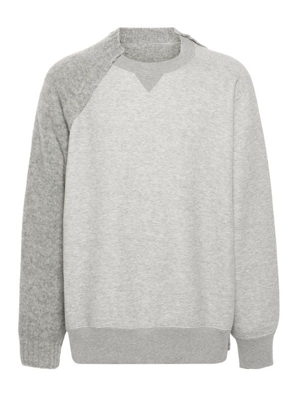 Wool Panel Sweatshirt