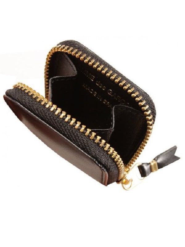 Leather Mini Zipper Coin Wallet