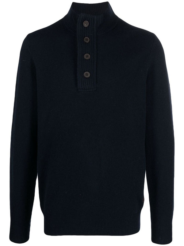 Barbour Navy Knitted