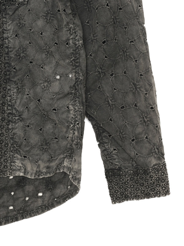 Vintage-Effect Lace Shirt