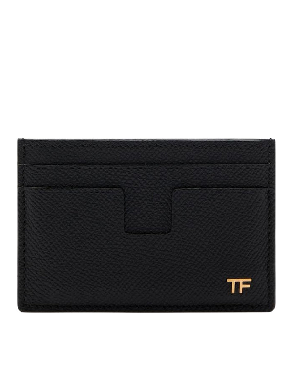 Tf Logo Leather Card Holder