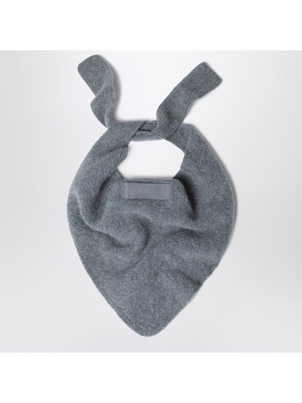 Jacquemus Grey Wool Mufflers