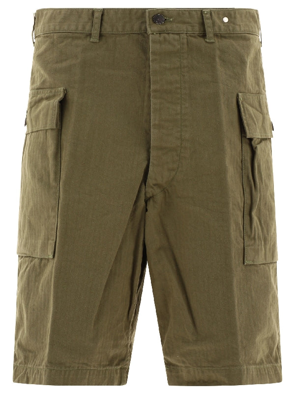 Cotton Cargo Bermuda Shorts