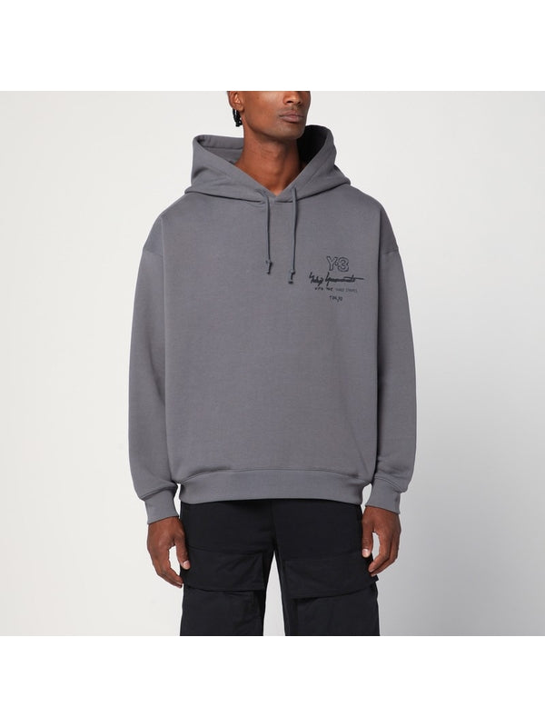 Y-3 Grey Hoodies