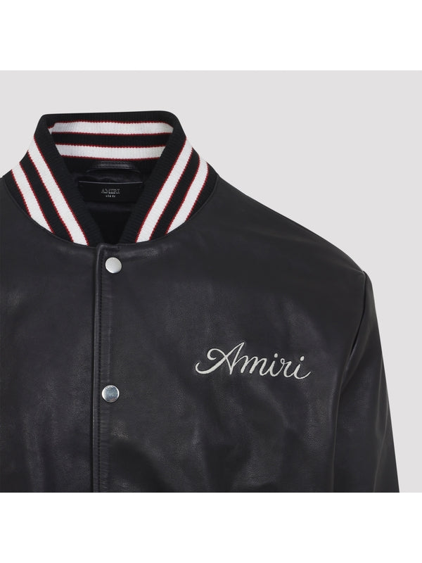 Amiri Black Bomber Jacket