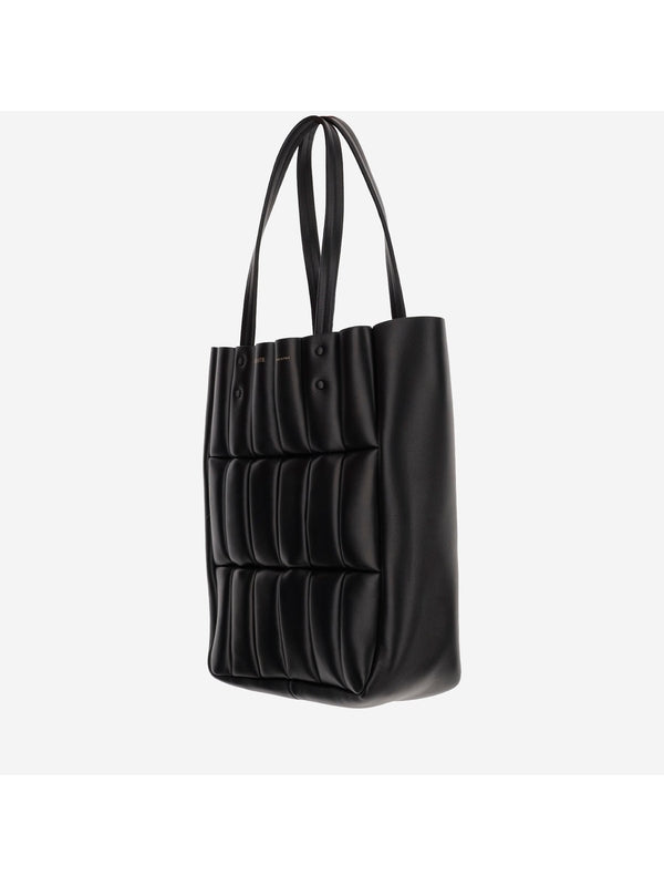 Zoe Puff Leather Tote Bag