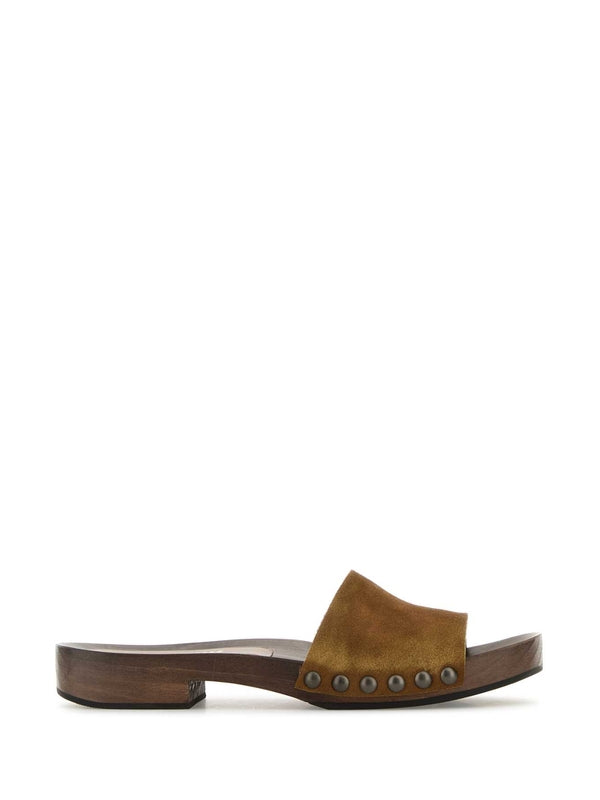 Miu Miu Brown Slides