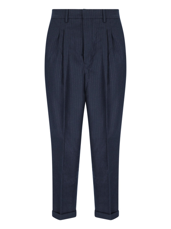 Pinstripe Wool Pants
