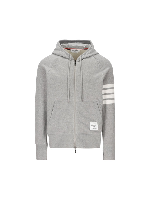 4-Bar Logo Patch Hoodie Zip-up