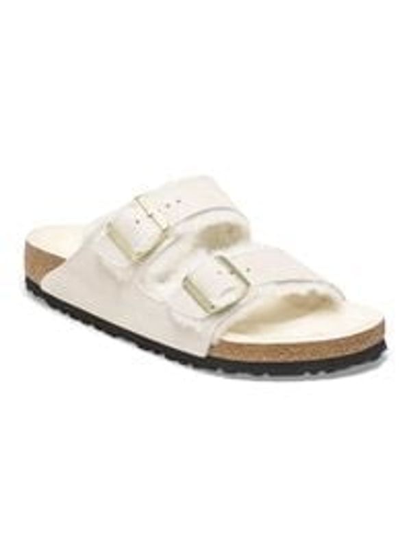 Arizona 扣环绒面革羊毛凉鞋