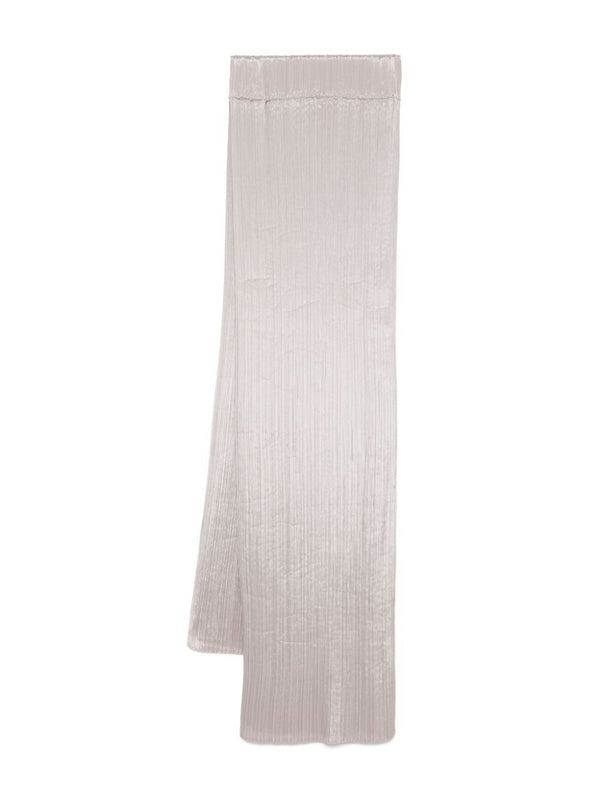 Grey Pleats Scarf