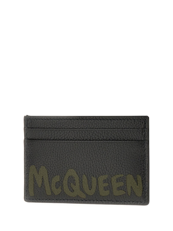 Alexander Mcqueen Black Card Wallet