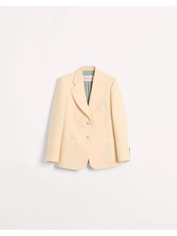 Wool Silk Tailored Jacket