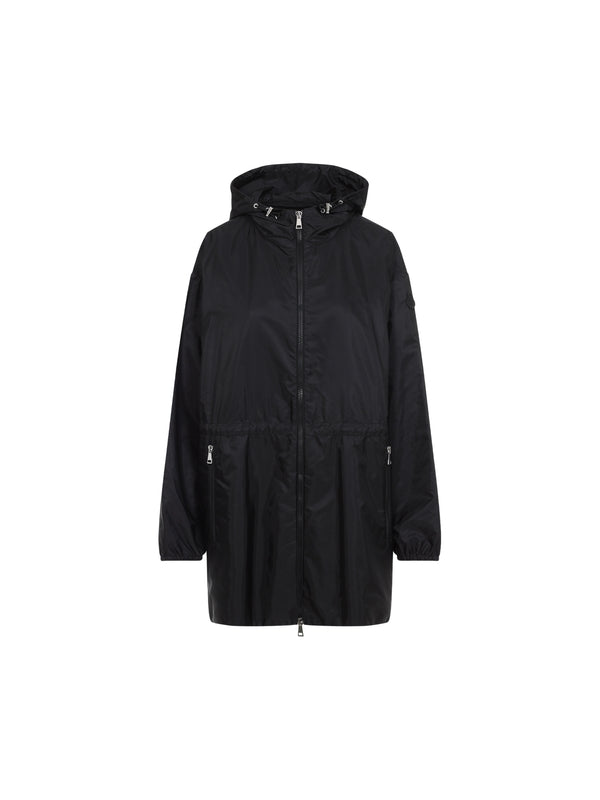 Wete Drawstring Hood Nylon Jacket
