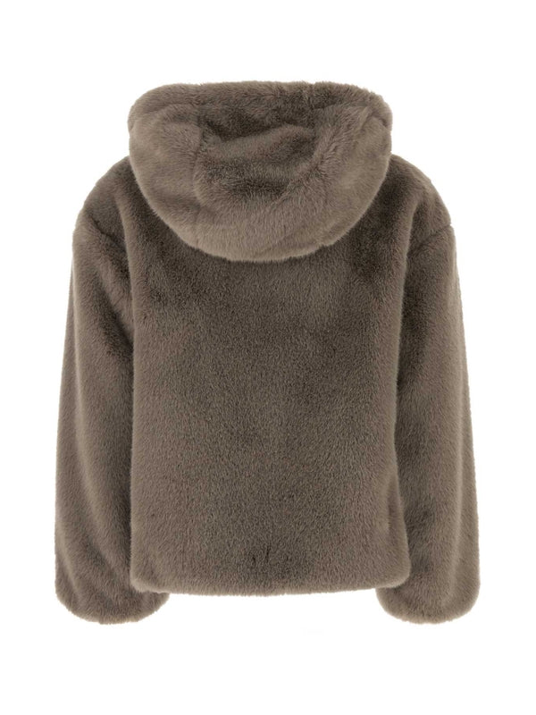 Fake Fur Hooded Jacket