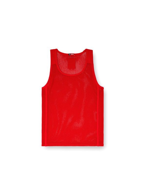 Back Logo Label Mesh Tank Top