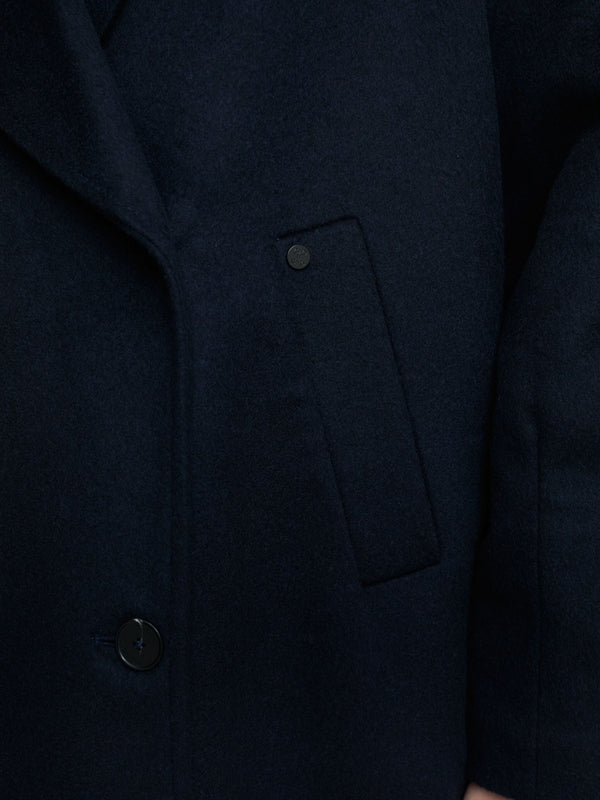Double-Breasted Wool Blend
  Peacoat