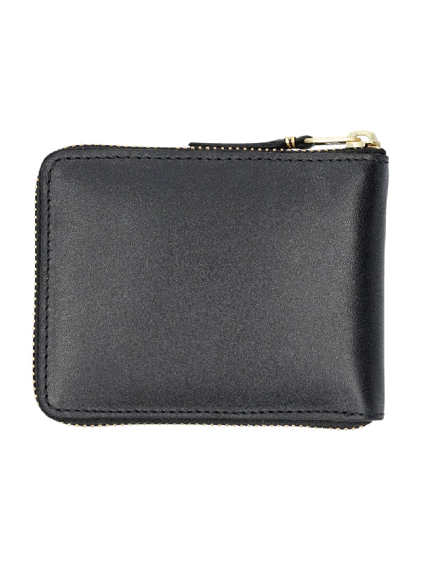 Zipper Leather Small Wallet