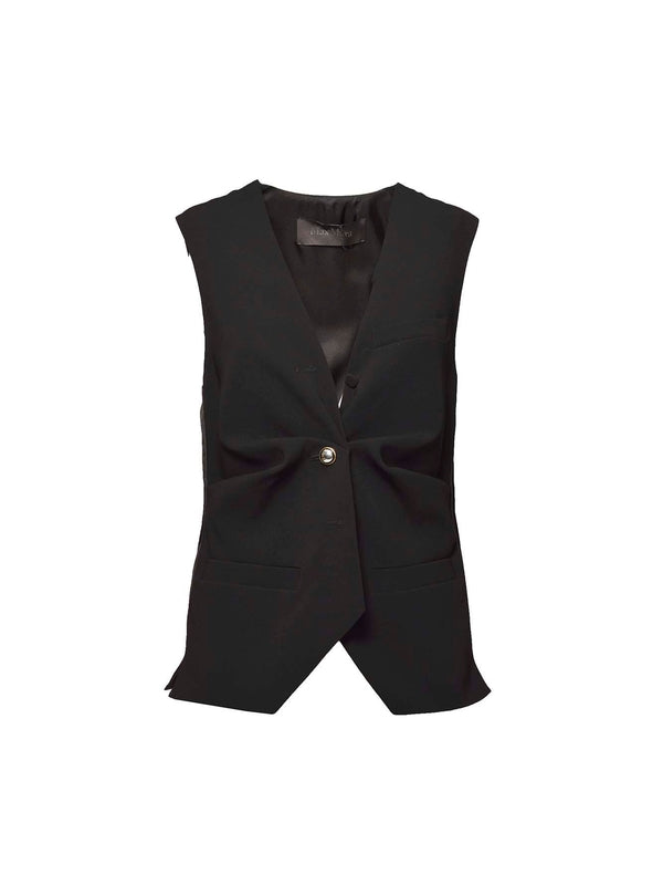 Button V-neck Vest