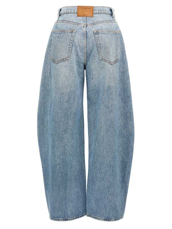 Wide Round
  Denim Pants