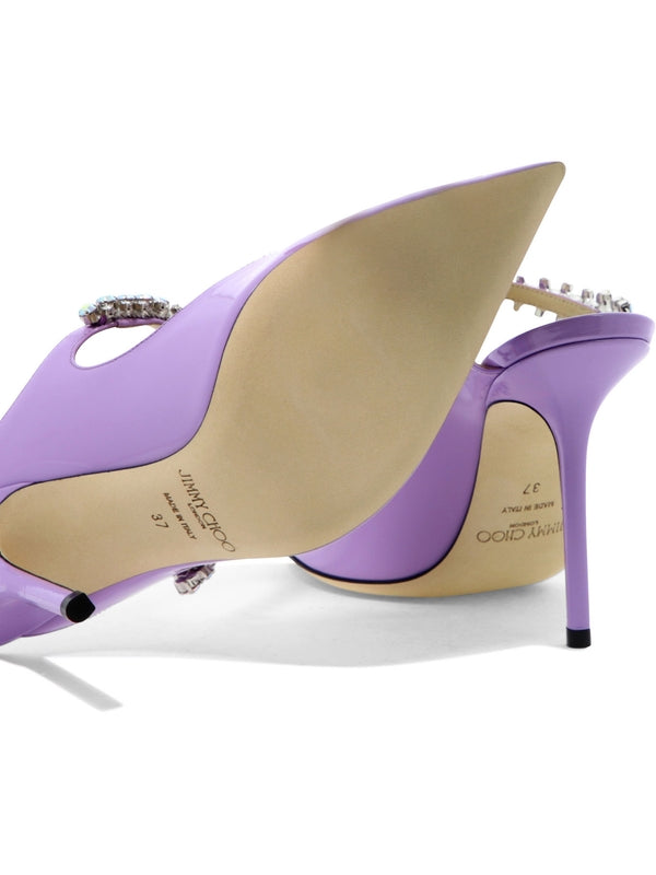 Wisteria Leather Patent Sandal Heel