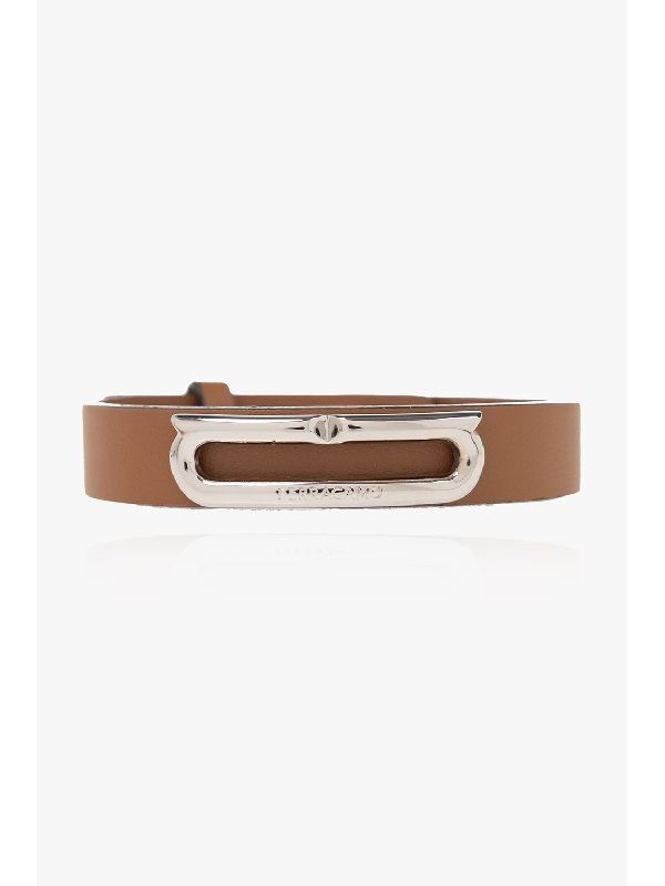 Gancini Accent Leather
  Bracelet