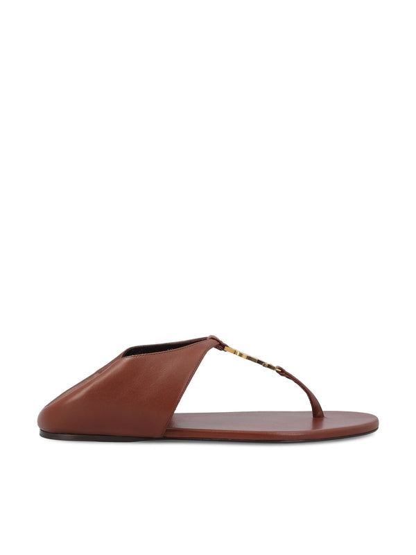 Monogram Leather Flip Flop
  Sandal