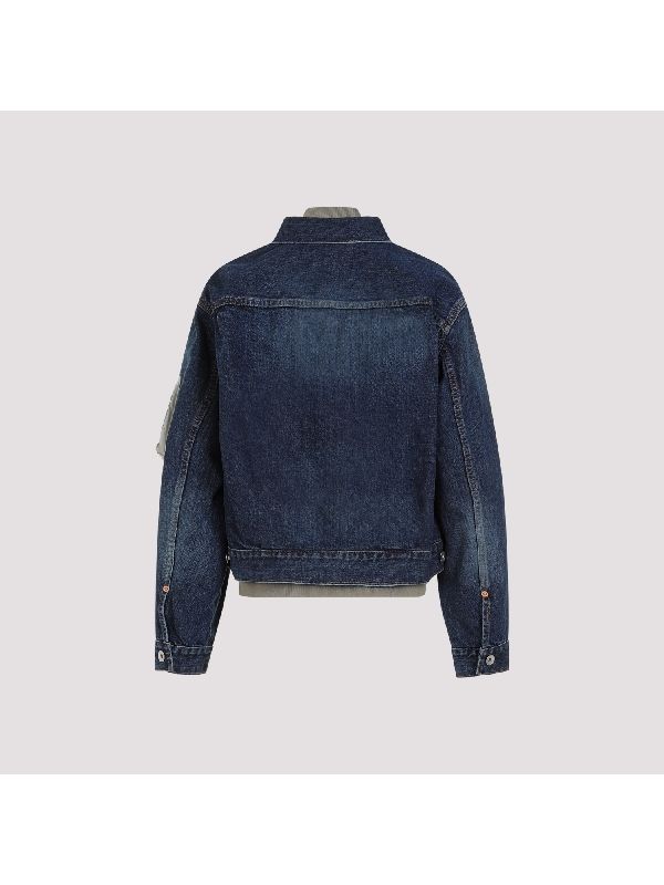 Bomber Layered Denim Jacket