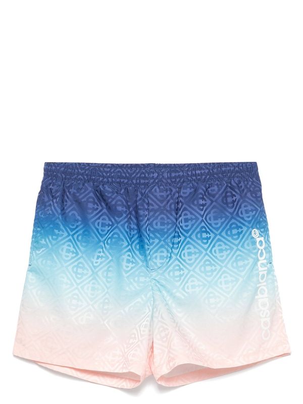 Logo Printing Gradient Swim Pants