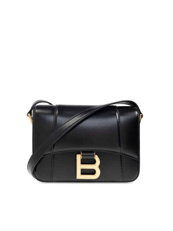 Balenciaga Hourglass Small Black Crossbody & Shoulder Bags
