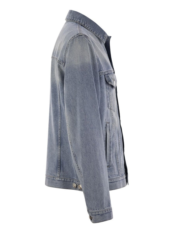 Double Pocket Cotton Denim Jacket