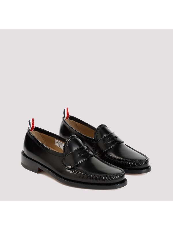 RWB Label Pleats Leather Loafers