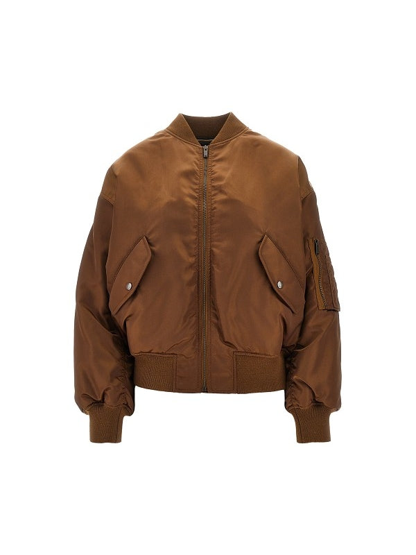 Saint Laurent Brown Bomber Jacket