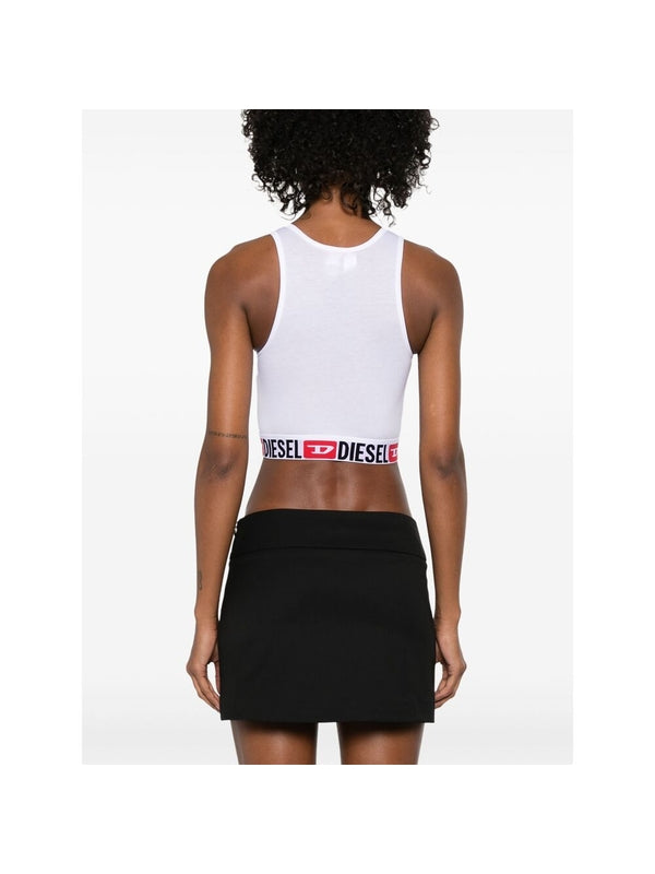 Sandra Logo Banded Sports Bra