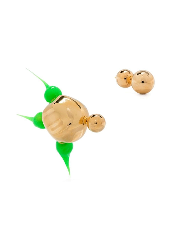 Spike Round Earrings