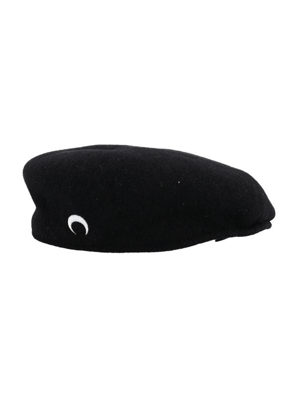 Moon Logo Wool Beret