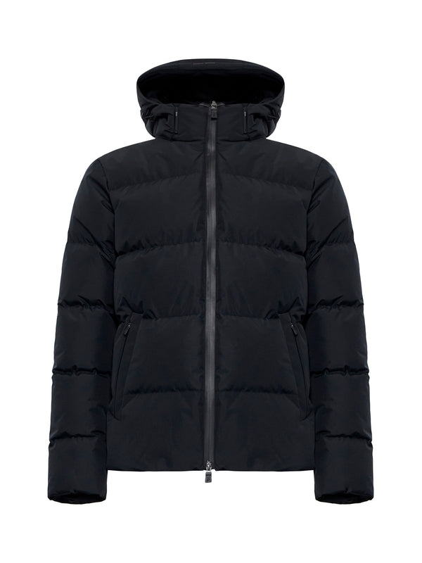 Black Hooded Padded Jacket