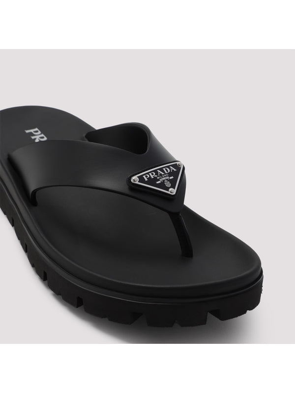 Triangle Logo Detail Flip-Flops