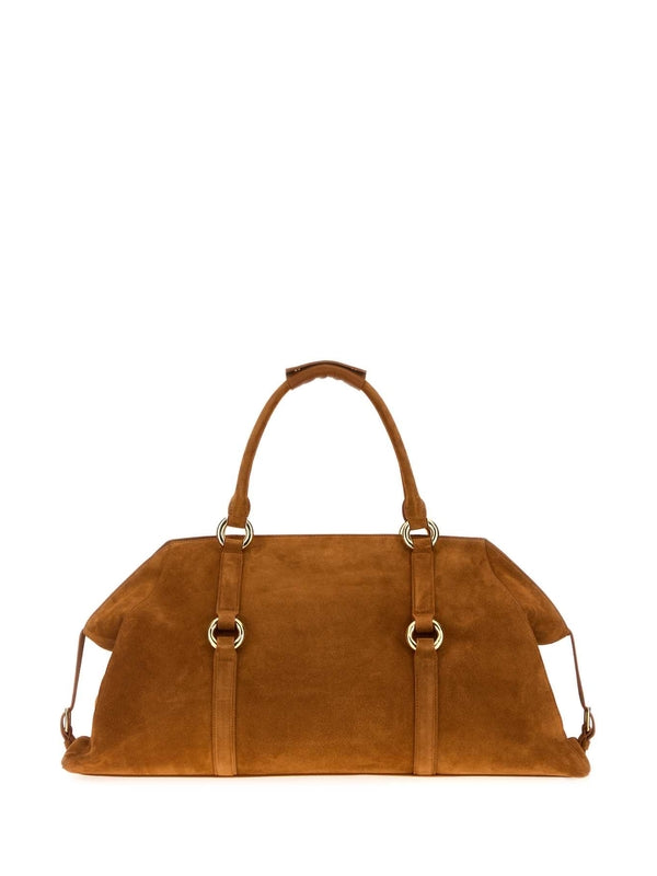 Alexander Mcqueen Brown Boston Bags