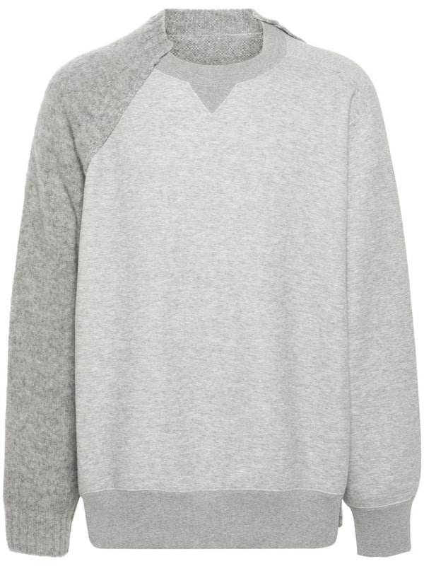 Wool Panel Sweatshirt