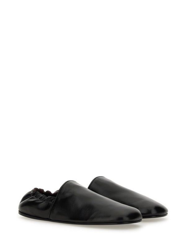 Banks Square-toe Coatskin Flat Shoes