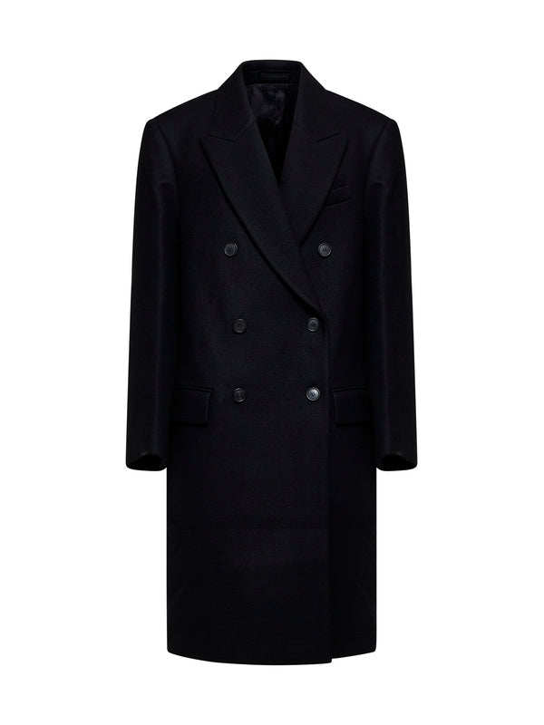 Double-Breasted Wool Coat