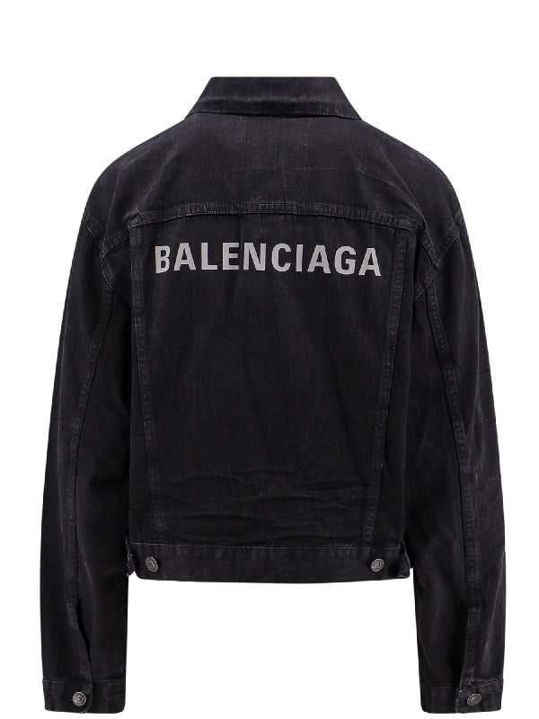 Back Logo Denim Jacket